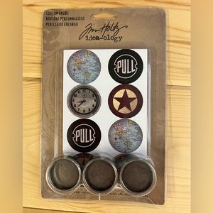 Tim Holtz Idea-Ology Custom Knobs/Drawer Pulls - New
